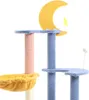 Fudajo Kratzbaum mit Mond und Sterne 132 cm hoch, Produktbild-Vorschau 3