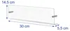 Relaxdays Zeitschriftenhalter Wand, 3er Set, Acryl, HBT: Produktbild-Vorschau 4