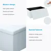 Intirilife Faltbare Sitzbank 78x38x38 cm in OPALIN WEISS - Produktbild-Vorschau 3