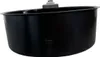 A black mixing bowl with a measurement marking inside. Produktbild-Vorschau