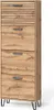 Schuhkipper Vicco Amber Eiche Wotan 60 x 168 cm mit 4 Produktbild-Vorschau 1