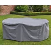 Schutzhülle oval 230x135x70cm Polyester 420D Abdeckung Produktbild-Vorschau 1