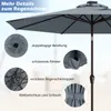 Parasol COSTWAY 300 cm z 8 żebrami, oświetleniem słonecznym Podgląd zdjęcia produktu 6