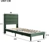 MODFU Polsterbett Einzelbett 90x200cm Leinen Jugendbett mit Produktbild-Vorschau 6