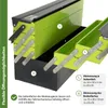Werkzeugkiste XXL 7 Fächer 53x20x27,5 cm aus Stahl lackiert Produktbild-Vorschau 4