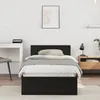 vidaXL Rama łóżka o wyglądzie czarnego dębu 75 x 190 cm Podgląd zdjęcia produktu 2
