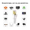 LAN Kabel Cat 8 Flach 3m Weiß – Netzwerkkabel RJ45 Ethernet Produktbild-Vorschau 2