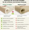 A comparison of a Belgian rug with a cheap imitation, highlighting quality differences. Produktbild-Vorschau