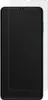 A screen protector is shown on top of a smartphone. Produktbild-Vorschau