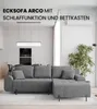 BroMARKT Ecksofa ARCO Schlaffunktion Bettkasten L-Form Produktbild-Vorschau 2