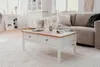Calicosy - Tavolino 2 cassetti L100 cm - Decorazione bianco Anteprima dell’immagine prodotto 4