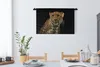 MuchoWow® Wandteppich Wandbehang Panther - Schwarz - Grün Produktbild-Vorschau 3