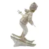Clayre & Eef Figur Kind 19 cm Rosa Weiß Kunststoff Produktbild-Vorschau 3