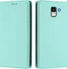 Litchi Leder Handyhülle für Samsung Galaxy J6 2018 Wallet Produktbild-Vorschau 2