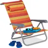 Relaxdays Liegestuhl klappbar, verstellbar, Strandstuhl mit Produktbild-Vorschau 1