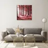 Bilder auf glas - Einteilig - Wald Rot Bäume - 60x60cm - Produktbild-Vorschau 7