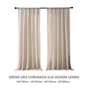 2er Set Boho Vorhang Beige Leinenoptik Gardinen für Produktbild-Vorschau 2