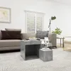 vidaXL Set tavoli 3 pezzi cemento grigio legno materiale Anteprima dell’immagine prodotto 9