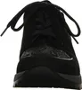 A front view of a black women's sneaker. Produktbild-Vorschau