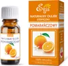 A bottle of orange essential oil next to its packaging. Produktbild-Vorschau