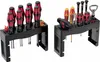 Two black tool racks holding screwdrivers and a bottle opener, set against a white background. Podgląd zdjęcia produktu