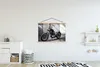 MuchoWow® Textilposter Ein altmodisches Chopper-Motorrad Produktbild-Vorschau 2