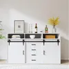 HOMAVO HG1-L Buffet - 4 tiroirs, 2 portes coulissantes, 2 Voir les images du produit 2