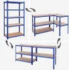 pětipatrový ocelový regál, nosnost 600 kg, 50x100x200 cm, Náhled obrázku produktu 4