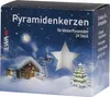 Pyramidové svíčky 24/240 bílé pro malé pyramidy, 24 kusů, Náhled obrázku produktu 2