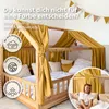 Hausbett Himmel Gold aus Musselin - 2er-Set für Kinderbett Produktbild-Vorschau 5