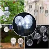LUMILED 6x Set Solar Kristallglas Hängende LED Kugeln IP44 Produktbild-Vorschau 3