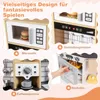 COSTWAY Kinderküche, Holz Spielküche mit 10 TLG. Zubehör, Produktbild-Vorschau 5