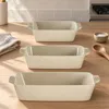 Set aus 3 Steingut-Auflaufformen zum Backen, 2,5 l / 1,5 l Produktbild-Vorschau 3