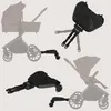 A collage of a stroller board accessory shown in different orientations and attached to a stroller. Náhľad obrázku produktu