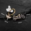 "Chopper" Motorrad Schlüsselanhänger mit Schutzengel in Produktbild-Vorschau 4