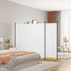 3dílný paraván bílý 698x180 cm textil Náhled obrázku produktu 2