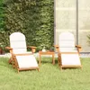 3-tlg. Garten-Lounge-Set Adirondack Massivholz Akazie Produktbild-Vorschau 2