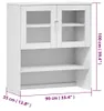vidaXL Blat wysoki MOLDE biały 90x35x100 cm lite drewno Podgląd zdjęcia produktu 8
