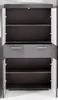 An open cabinet with shelves and drawers. Produktbild-Vorschau