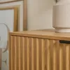CALICOSY - Meuble TV 2 niches et 2 portes aux façades effet Voir les images du produit 10