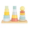 Tooky Toy Holz-Stapelturm-Set TKF008B, Formsortierer, bunte Produktbild-Vorschau 2