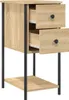 vidaXL Nachttisch Sonoma-Eiche 32x42x70 cm Holzwerkstoff Produktbild-Vorschau 5