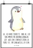 Mr. & Mrs. Panda Bild Pinguin Tourette DIN A2 - Weiß - Produktbild-Vorschau 1