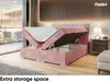 MEBLINI Boxspringbett mit Bettkasten - Gepolstert Produktbild-Vorschau 5