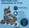 Inline Skates, Leon, schwarz/blau, Gr. 37-40 : 37-40 : Produktbild-Vorschau 2