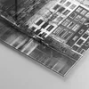 Bilder auf glas - Einteilig - Schwarzweiß Amsterdam Boote - Produktbild-Vorschau 5