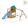Fungoo Spielturm "Jarcas 4" KDI mit Doppelschaukel, Produktbild-Vorschau 11