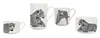 Cremefarbener Porzellan Becher 400ml Jaguar Design, Produktbild-Vorschau 2