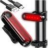 Lampe arrière LED pour vélo 50lm USB 4 MODES DE FLASHING Voir les images du produit 1
