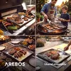 Arebos Edelstahl Grillplatte 40x30 cm massiv 4 mm für Gas- Produktbild-Vorschau 6